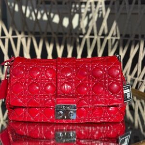 Christian Dior Patent Leather Shoulder Bag